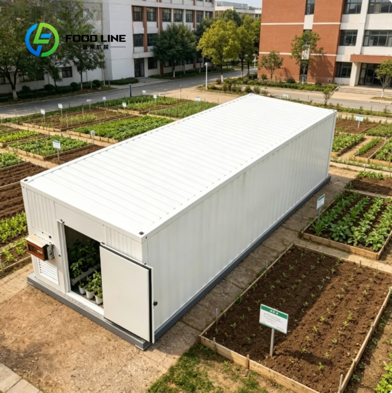 Urban Farming Vertical - نظام زراعة عمودي ذكي في حاويات،