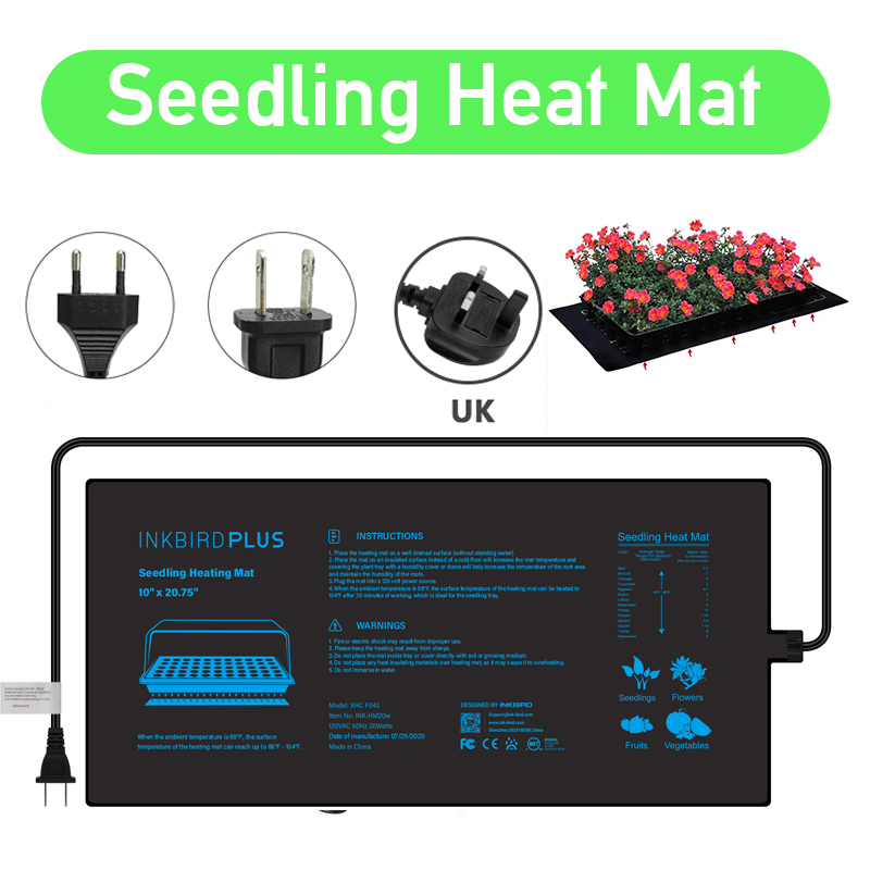 Seedling Heat Pad - 20.75x10 سنتيمتر الاتحاد الأوروبي/الولايات المتحدة/المملكة المتحدة/الاتحاد